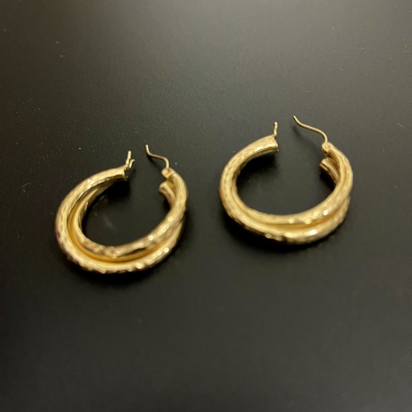 14k Entwined Hoops Earrings